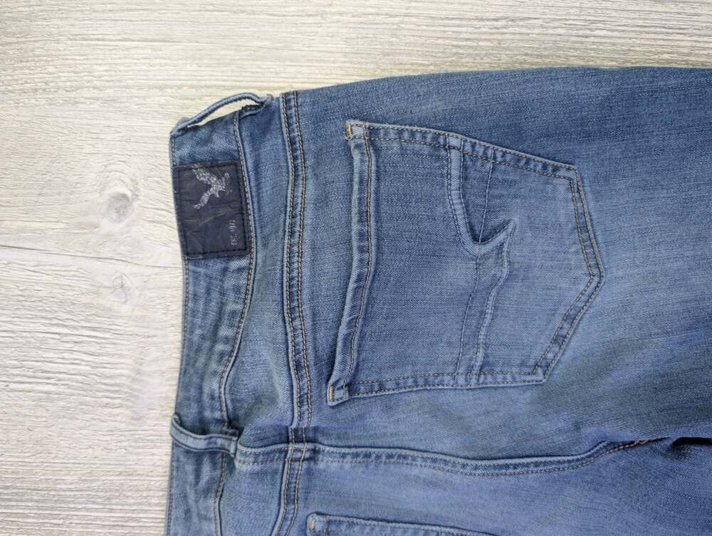 American Eagle Women's Distressed Skinny Jeans Blue Wash size 6 regular‎ - Picture 11 of 11